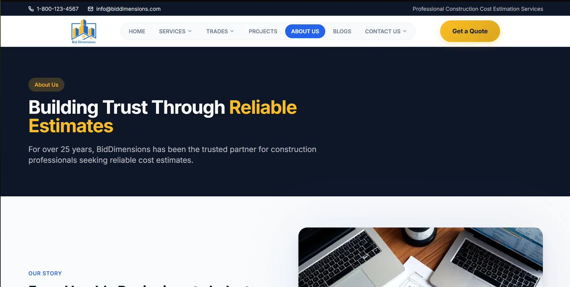 About Us Page