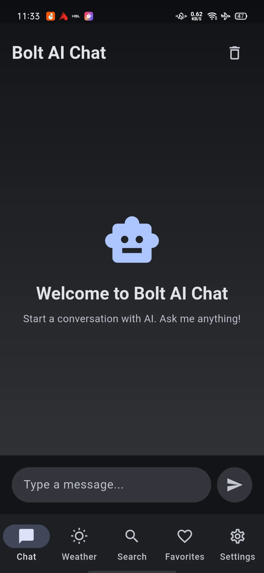 AI Chat - Dark Mode