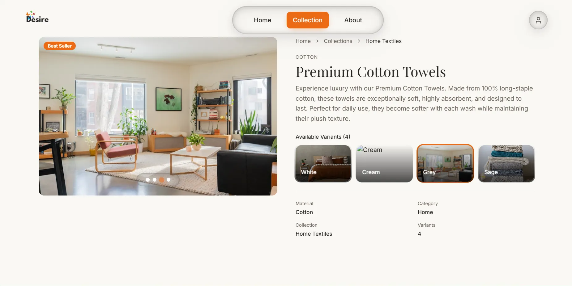 Product Detail with Variants