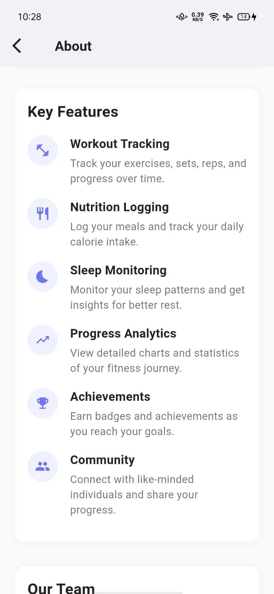 About - Key Features