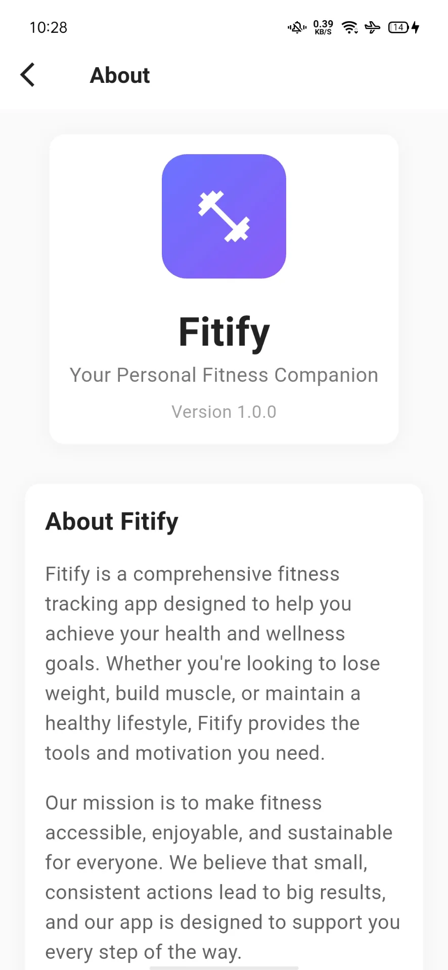 About Fitify