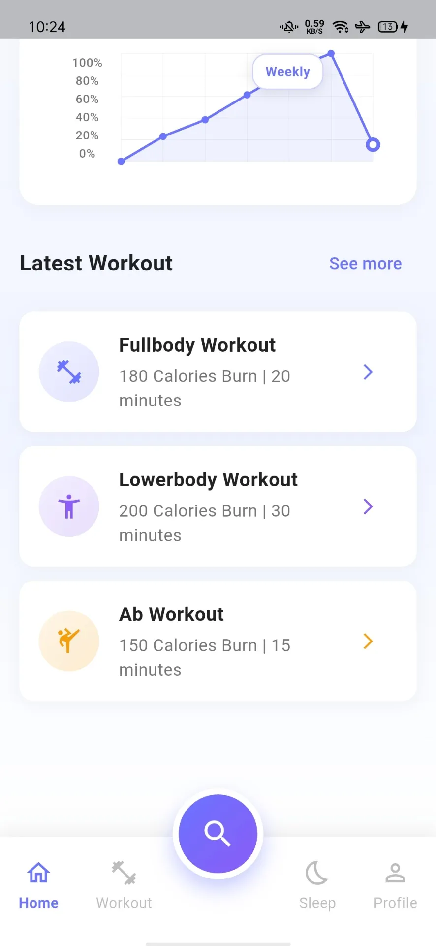 Latest Workout