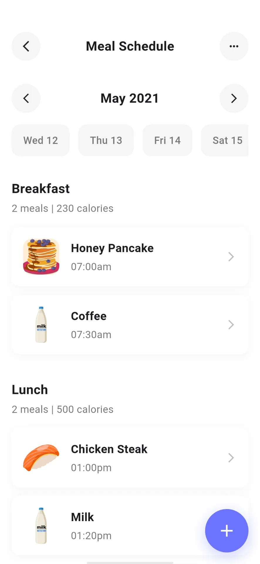 Meal Schedule