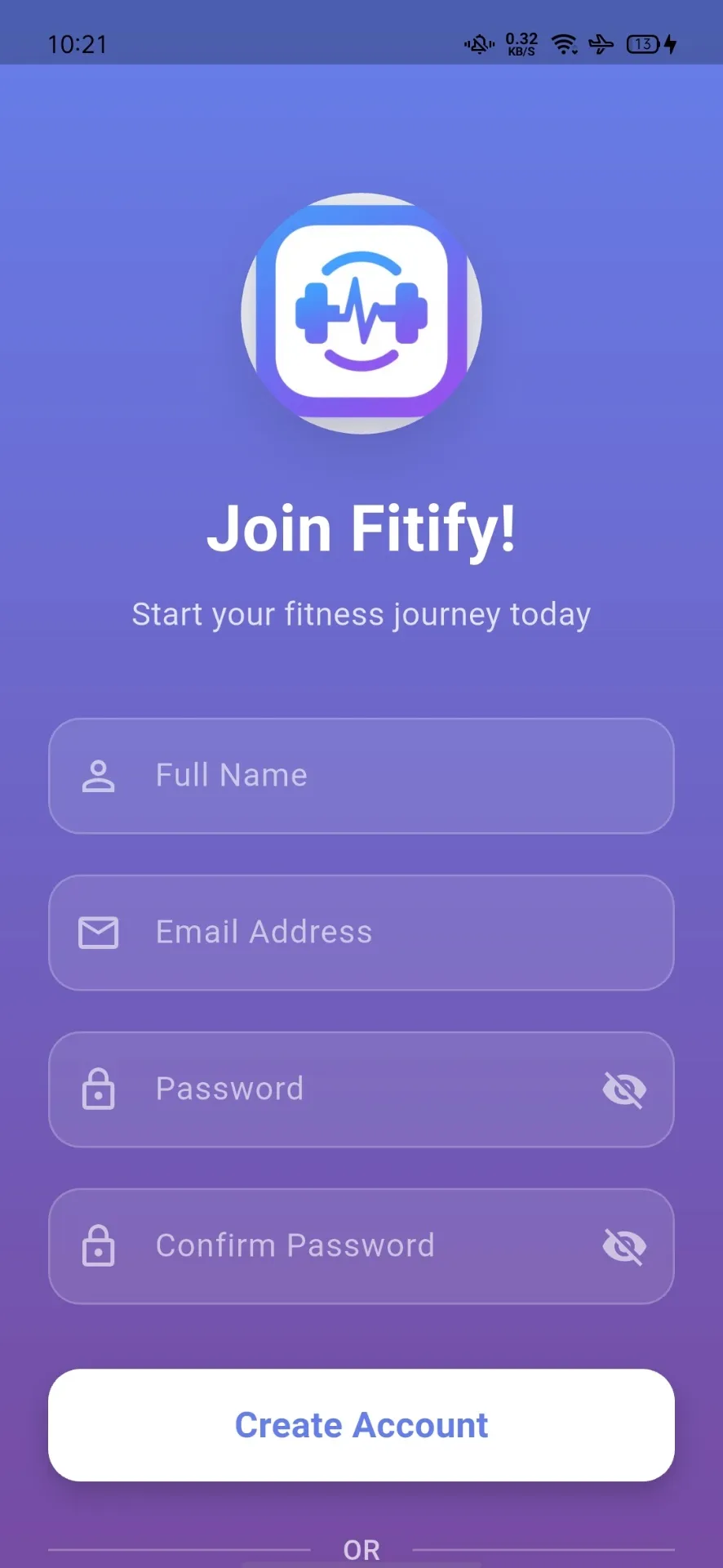 Sign Up Screen