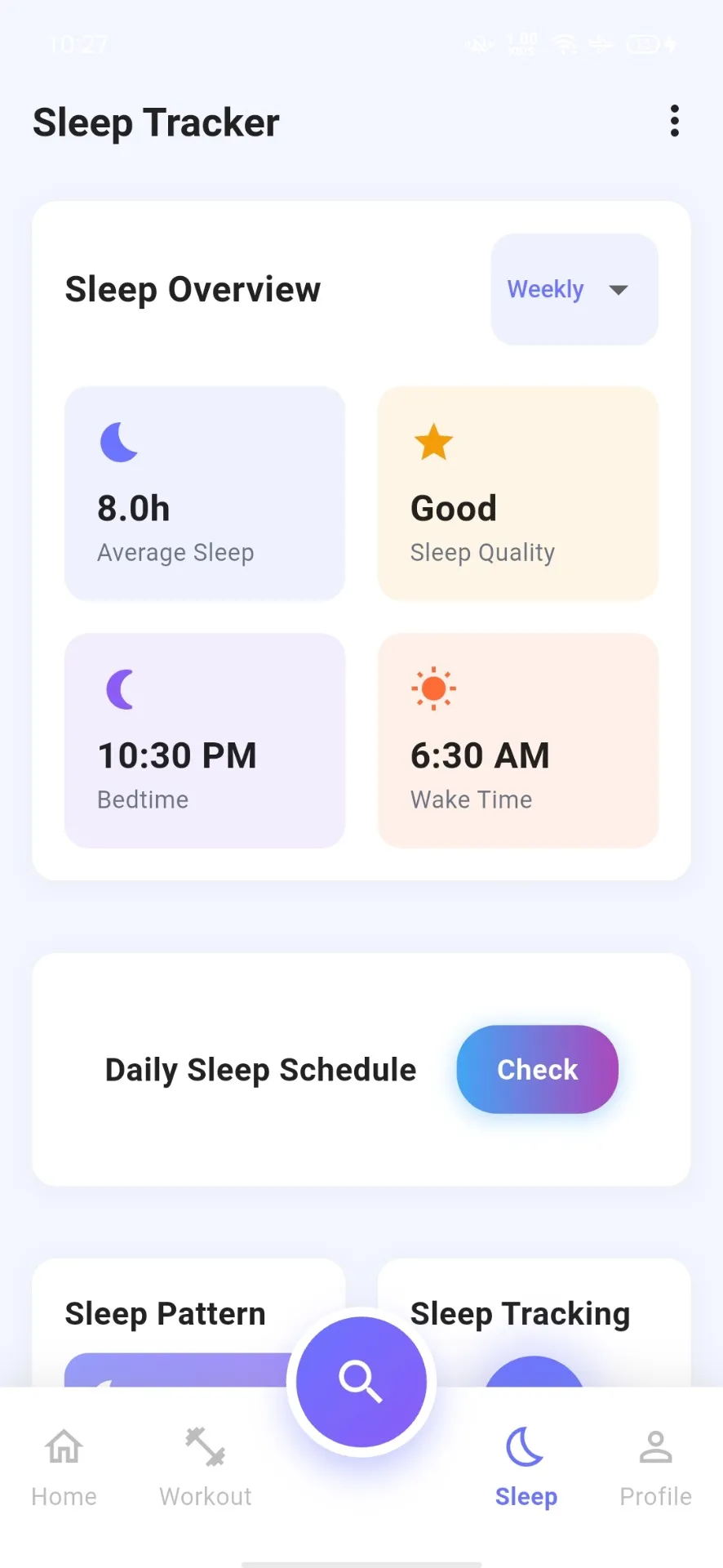 Sleep Tracker Overview