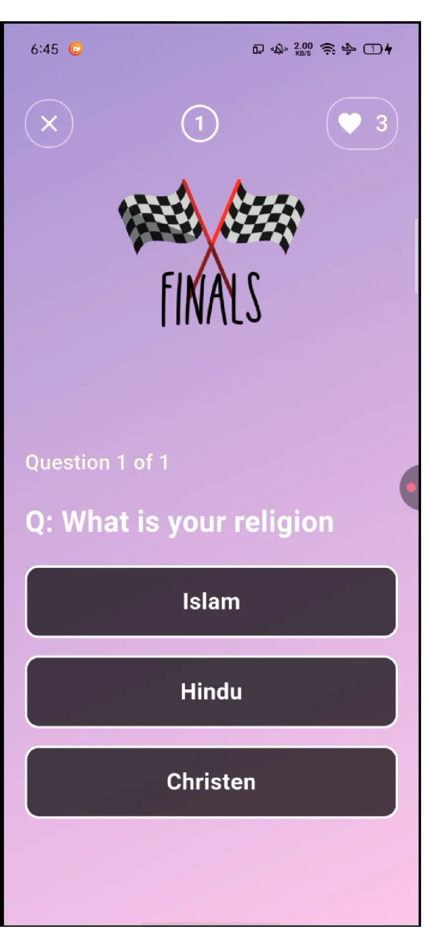 Finals Level